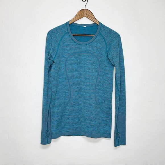 Lululemon Swiftly Tech Indian Ocean Long Sleeve Crew Size 10 - Picture 7 of 14